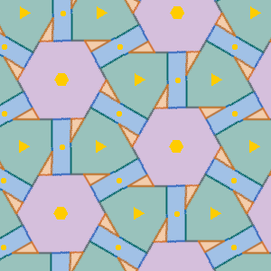 p6 four colours tiling